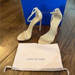 Stuart Weitzman Beige Strappy Heels